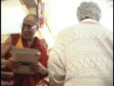Elisabet Sahtouris meeting the Dalai Lama