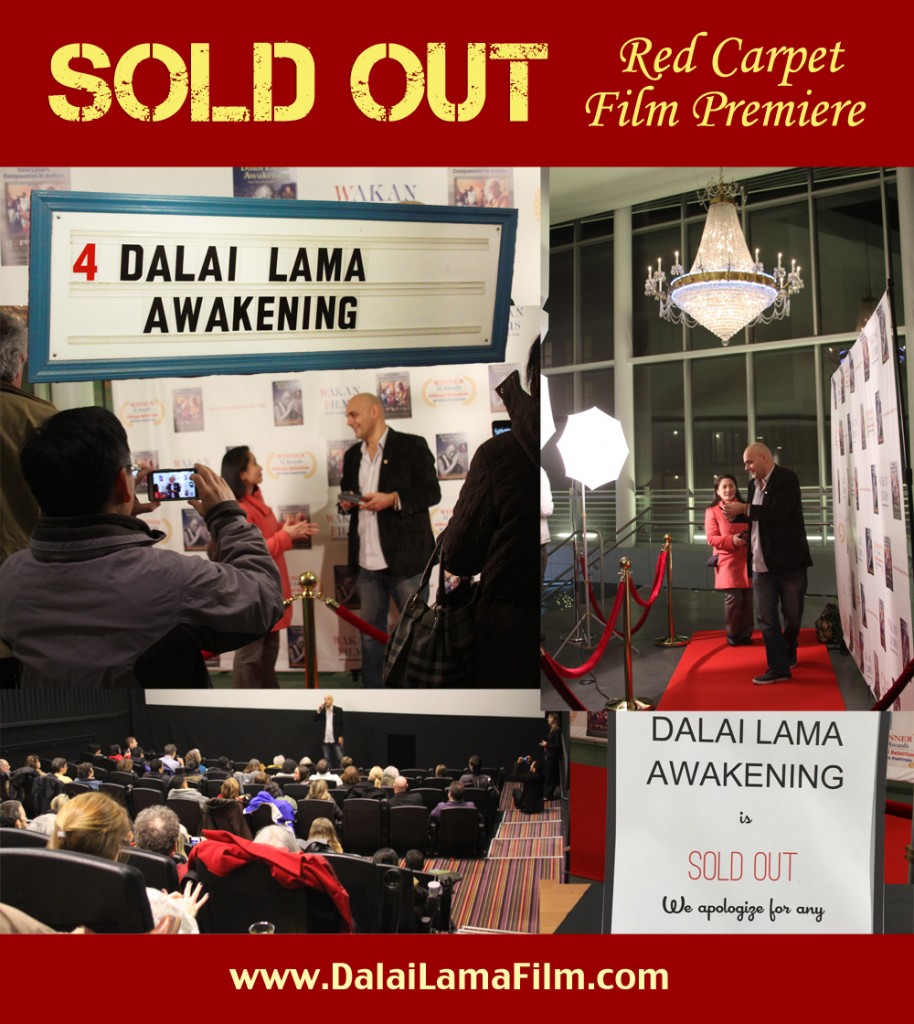 SOLD OUT Dalai Lama Awakening Documentary Film Red Carpet Premiere